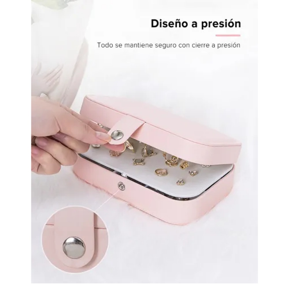 Caja De Joyería Iforu Organizador De Joyas De Cuero Portátil.