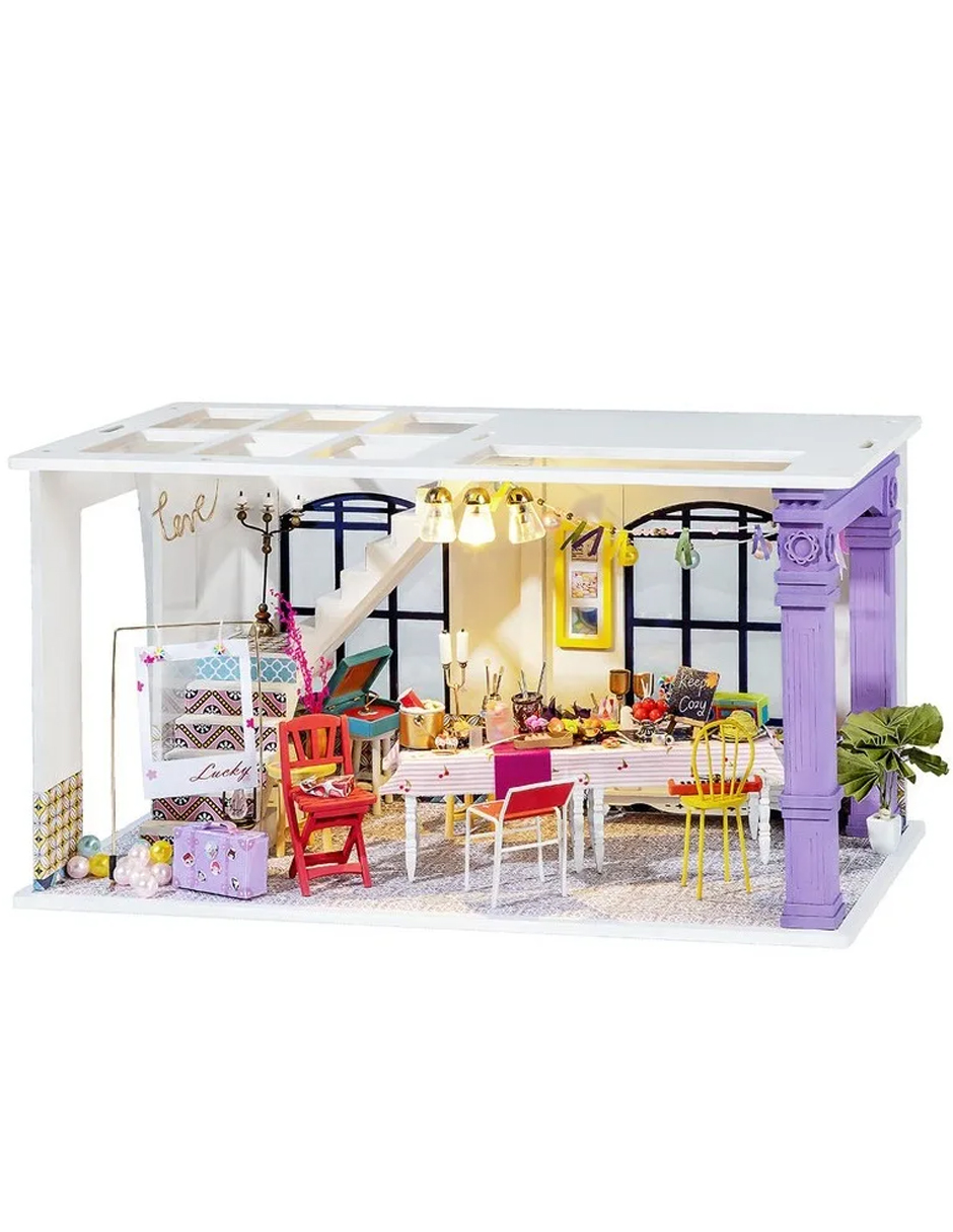 Casa Miniatura Partytime Robotime Armar Madera Maqueta