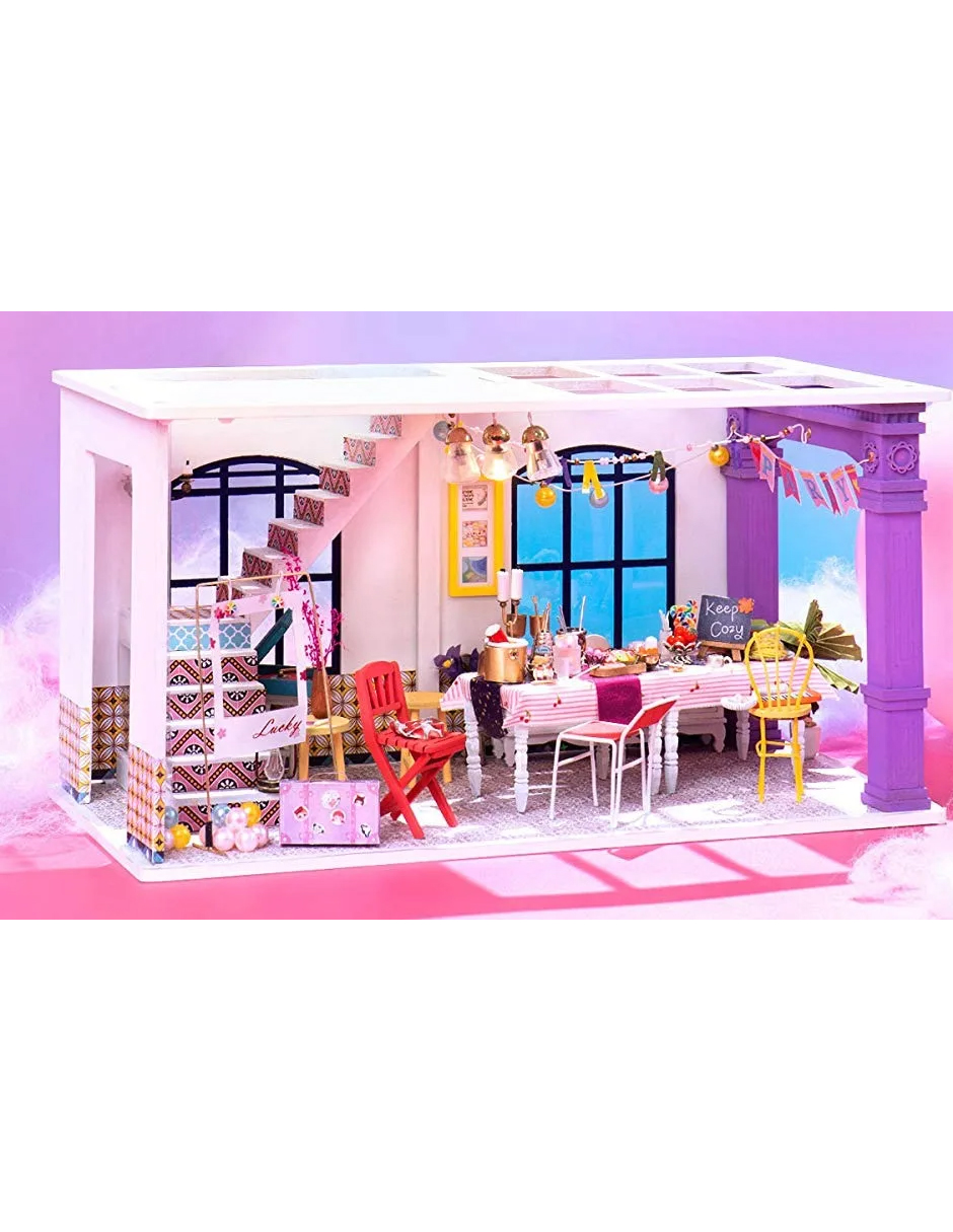 Casa Miniatura Partytime Robotime Armar Madera Maqueta
