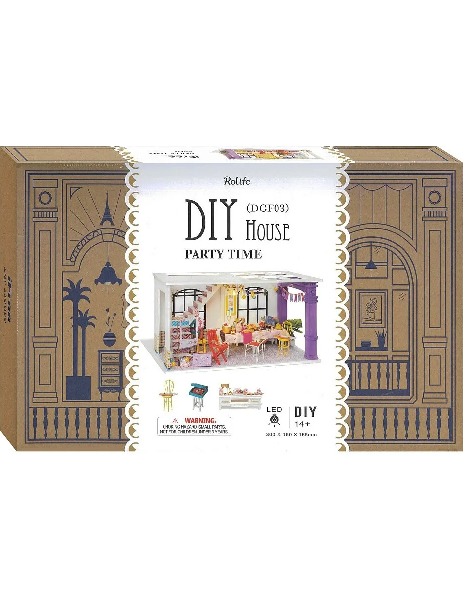 Casa Miniatura Partytime Robotime Armar Madera Maqueta