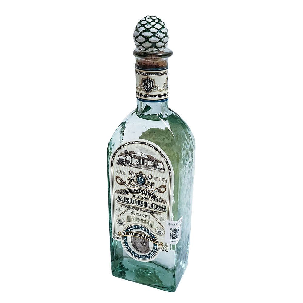 Tequila Los Abuelos Artesanal Blanco 750 Ml