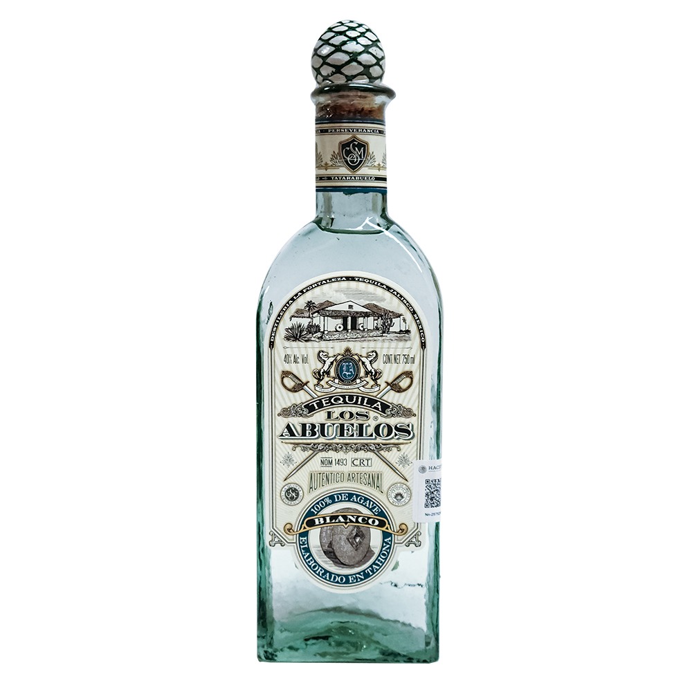 Tequila Los Abuelos Artesanal Blanco 750 Ml