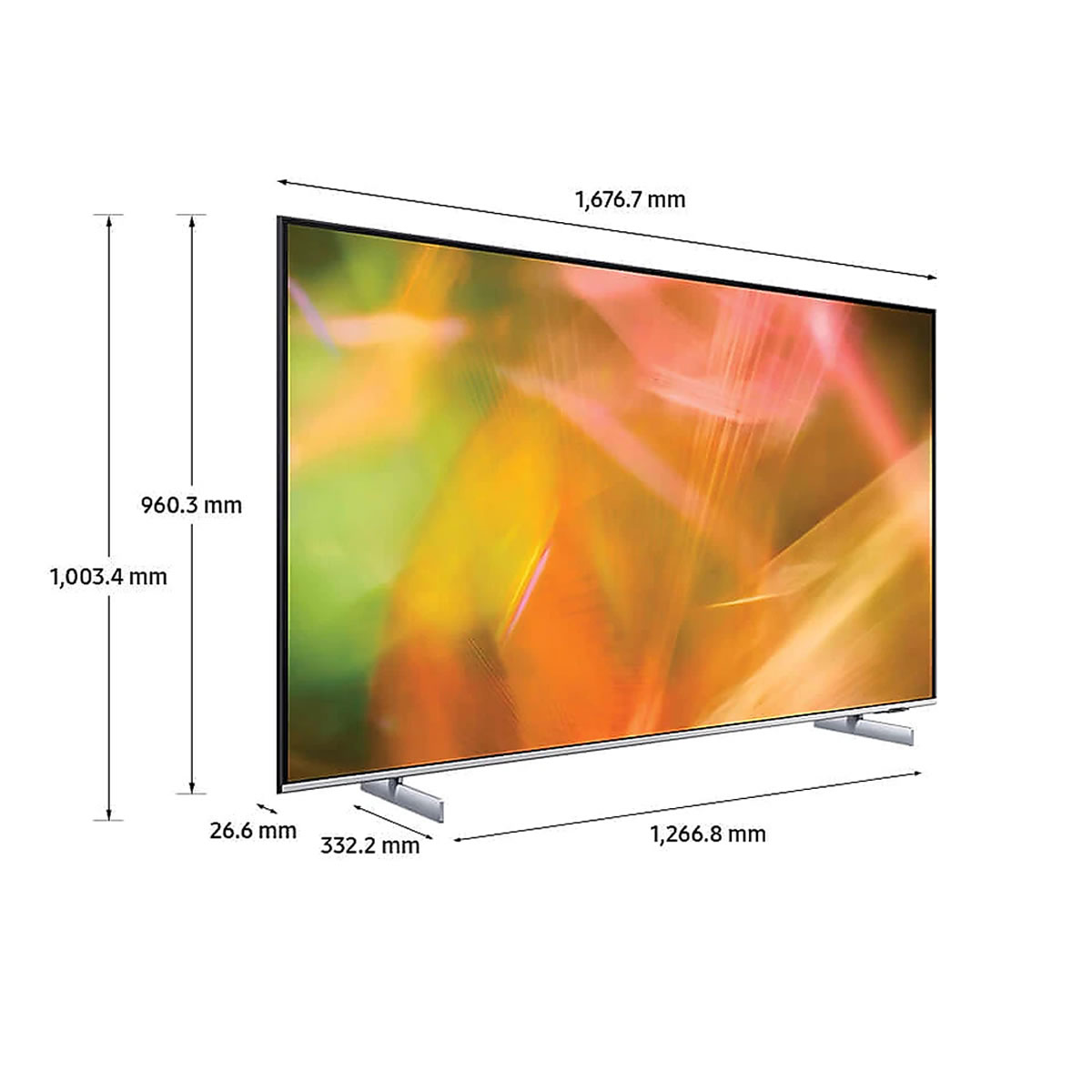 Pantalla 4K Smart TV 75 Pulgadas Samsung UN75AU8200FXZX SMS