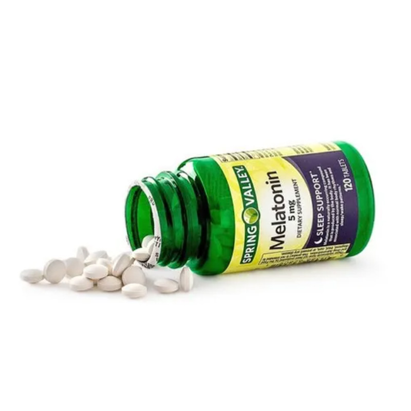 Melatonina 5mg Spring Valley 120 tabletas Ayuda a Dormir Mejora Descanzo