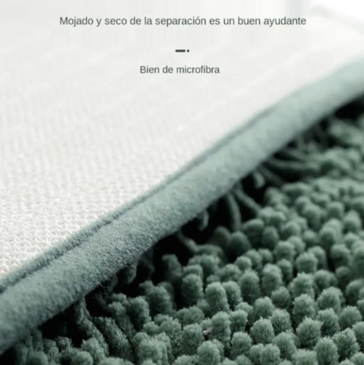 Decorativa Antideslizante Alfombra De Baño Suave Y Cómoda Azul Claro