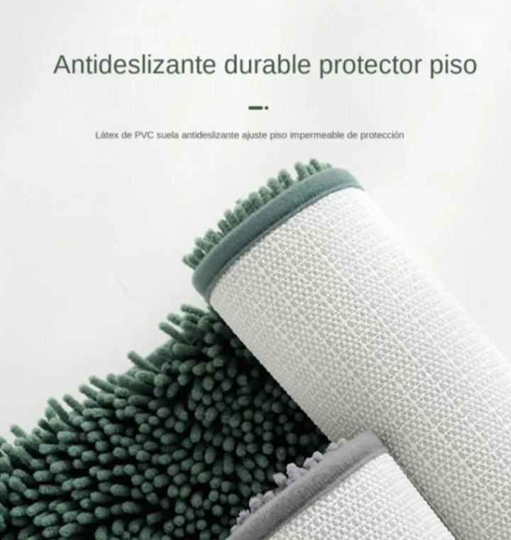 Decorativa Antideslizante Alfombra De Baño Suave Y Cómoda Azul Claro