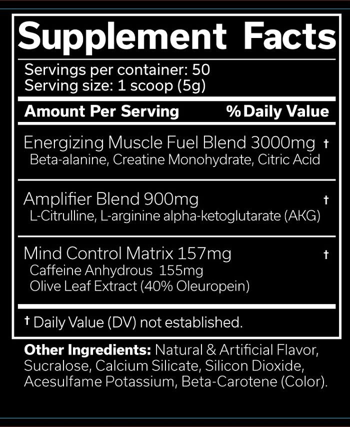 The Curse - Cobra Labs - Pre Wourkout  50 Serv.