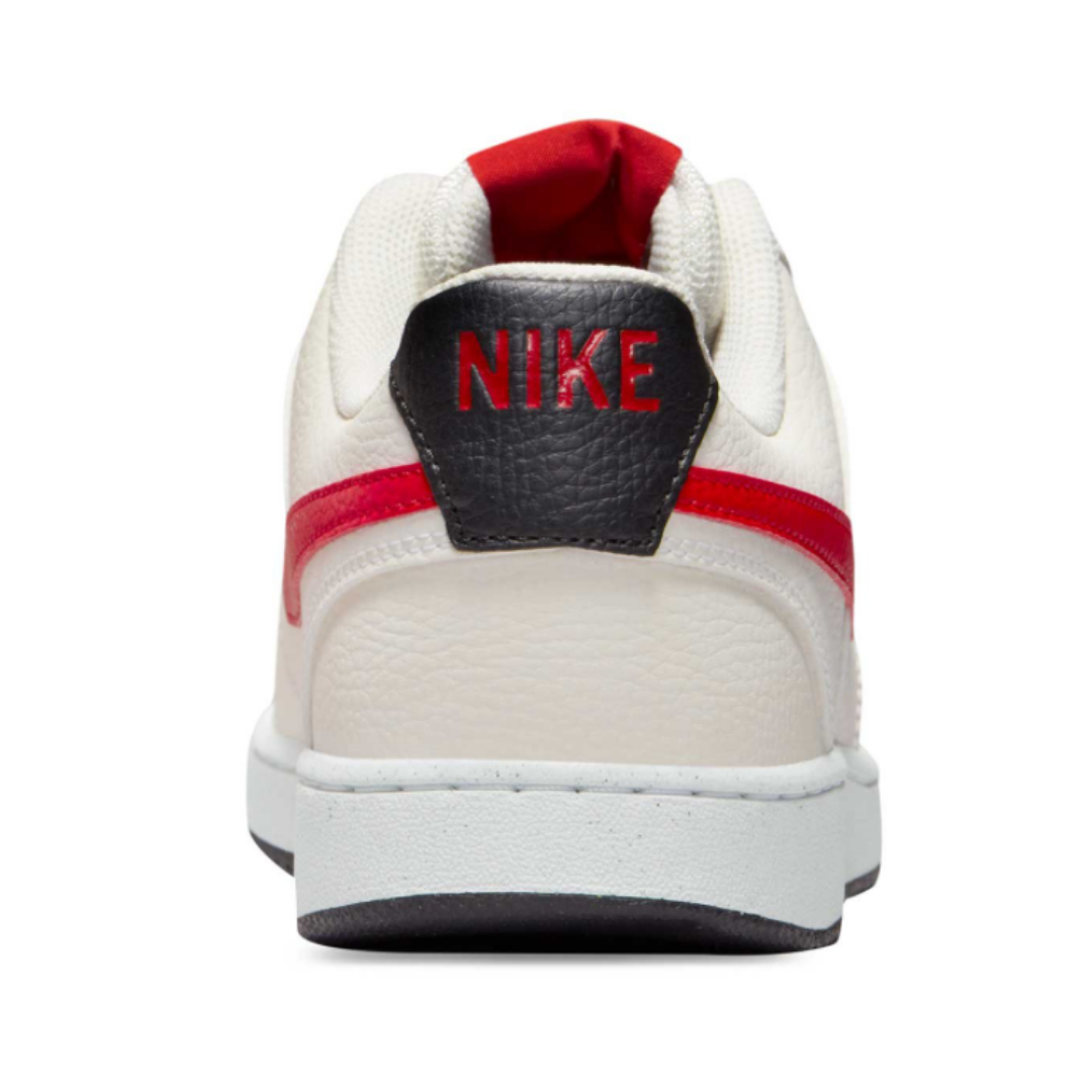 Tenis Casual Nike Court Vision Low Blanco/Rojo Para Hombre 