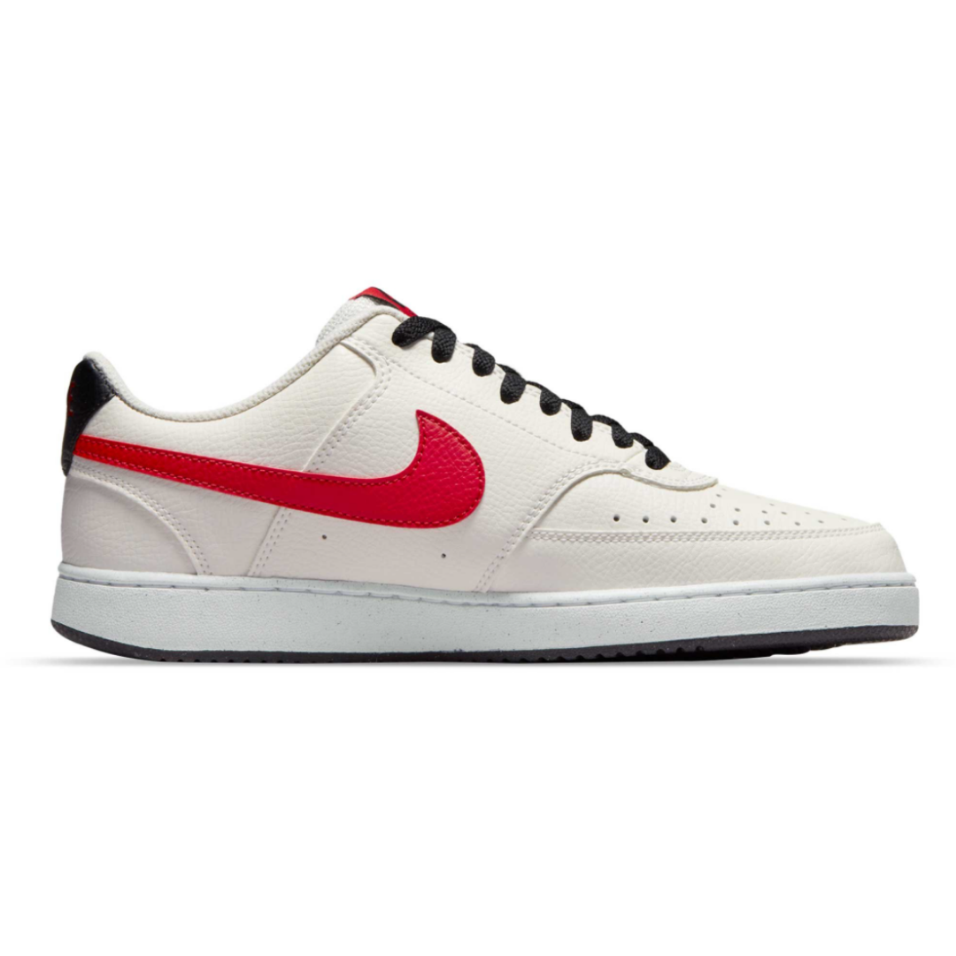 Tenis Casual Nike Court Vision Low Blanco/Rojo Para Hombre 