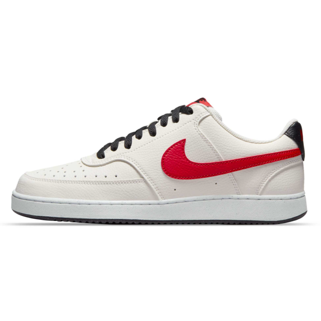 Tenis Casual Nike Court Vision Low Blanco/Rojo Para Hombre 