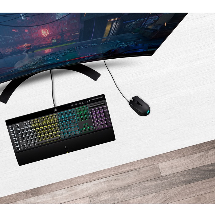 Kit Corsair Teclado K55 RGB PRO Y Mouse HARPOON RGB PRO Gaming Con Ñ CH-9226865-SP