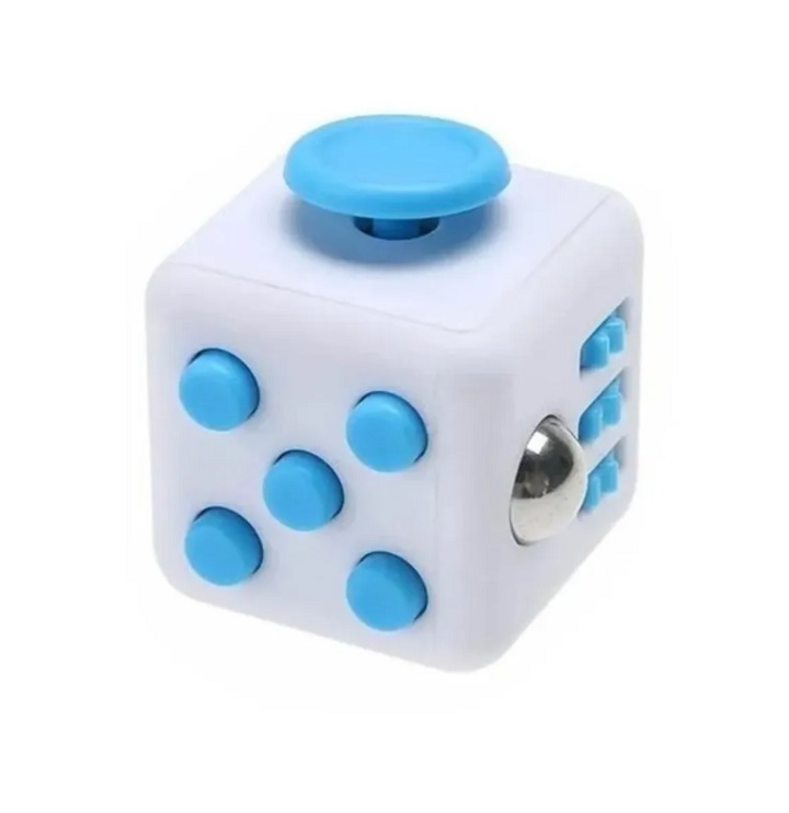  Juguete Anti Estrés - Fidget Cube - Azul