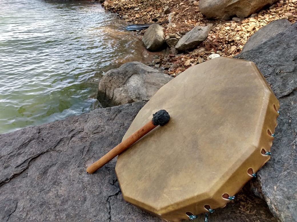 Pichilia Tambor ceremonial Chamánico grande, instrumento, musica, naturaleza, sonidos, indigenas, artesania, mayas, aztecas