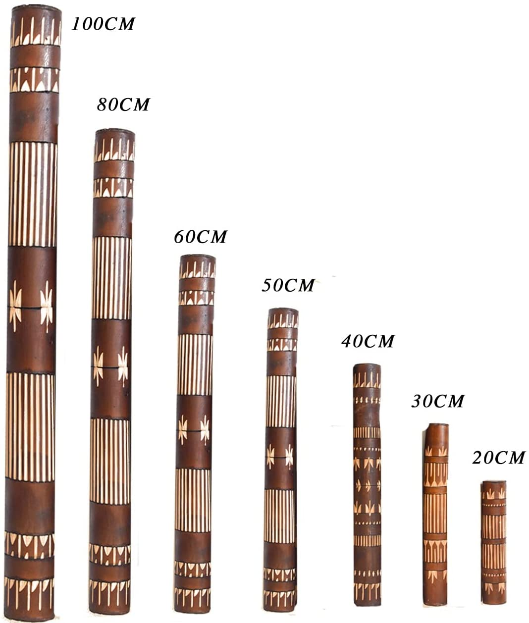 Palo de lluvia Chamanico 40CM - kuauuatsali kiauitl, instrumento, musica, naturaleza, sonidos, indigenas, artesania, mayas, aztecas