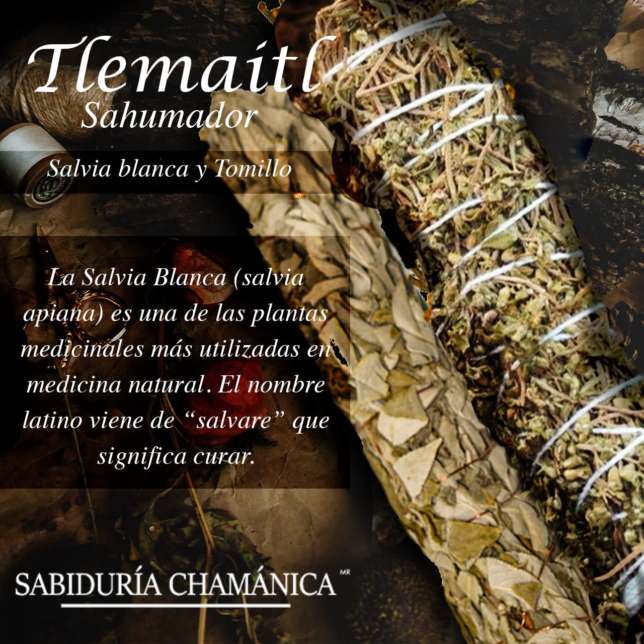 Incienso Sahumador Tlemaitl Tomillo, Salvia, Incienso, sahumador, Limpia, esencias, Hierbas, tomillo