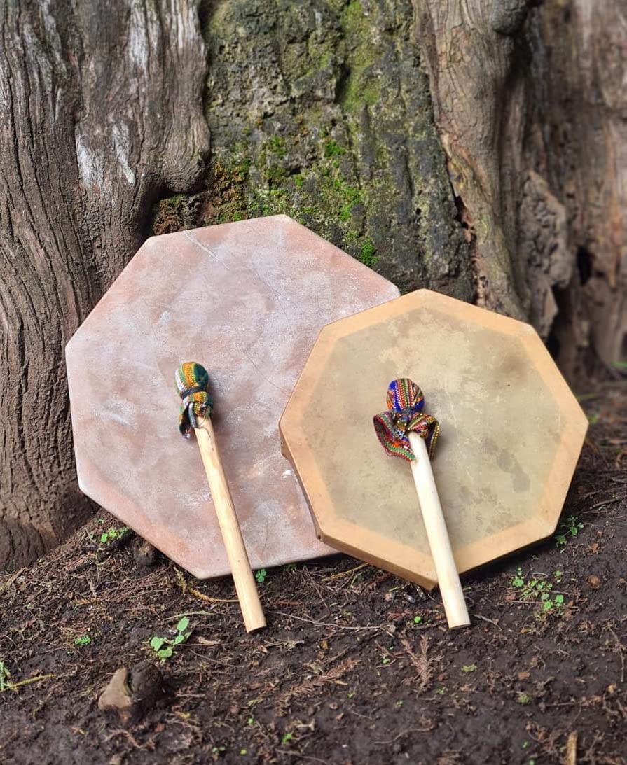 Pichilia Tambor Chamanico Mediano, indigenas, aztecas, instrumentos, sonidos
