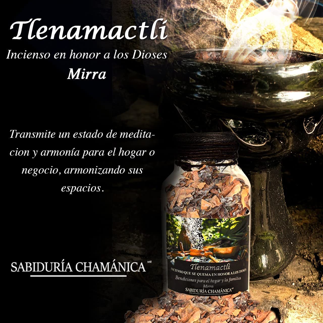 Incienso de Mirra Bendición del hogar, Resina, Corteza, Maderas, meditacion, Yoga, purificacion