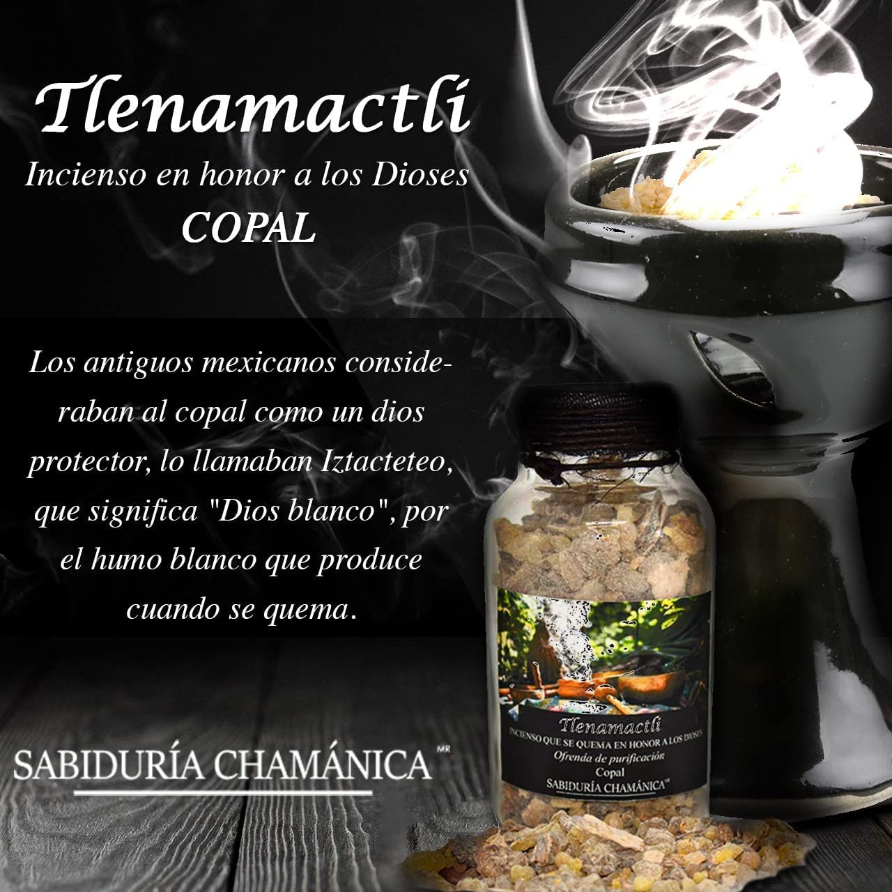 Incienso de Copal Purificación, Resina, copalli, Humo Blanco, meditacion, Yoga