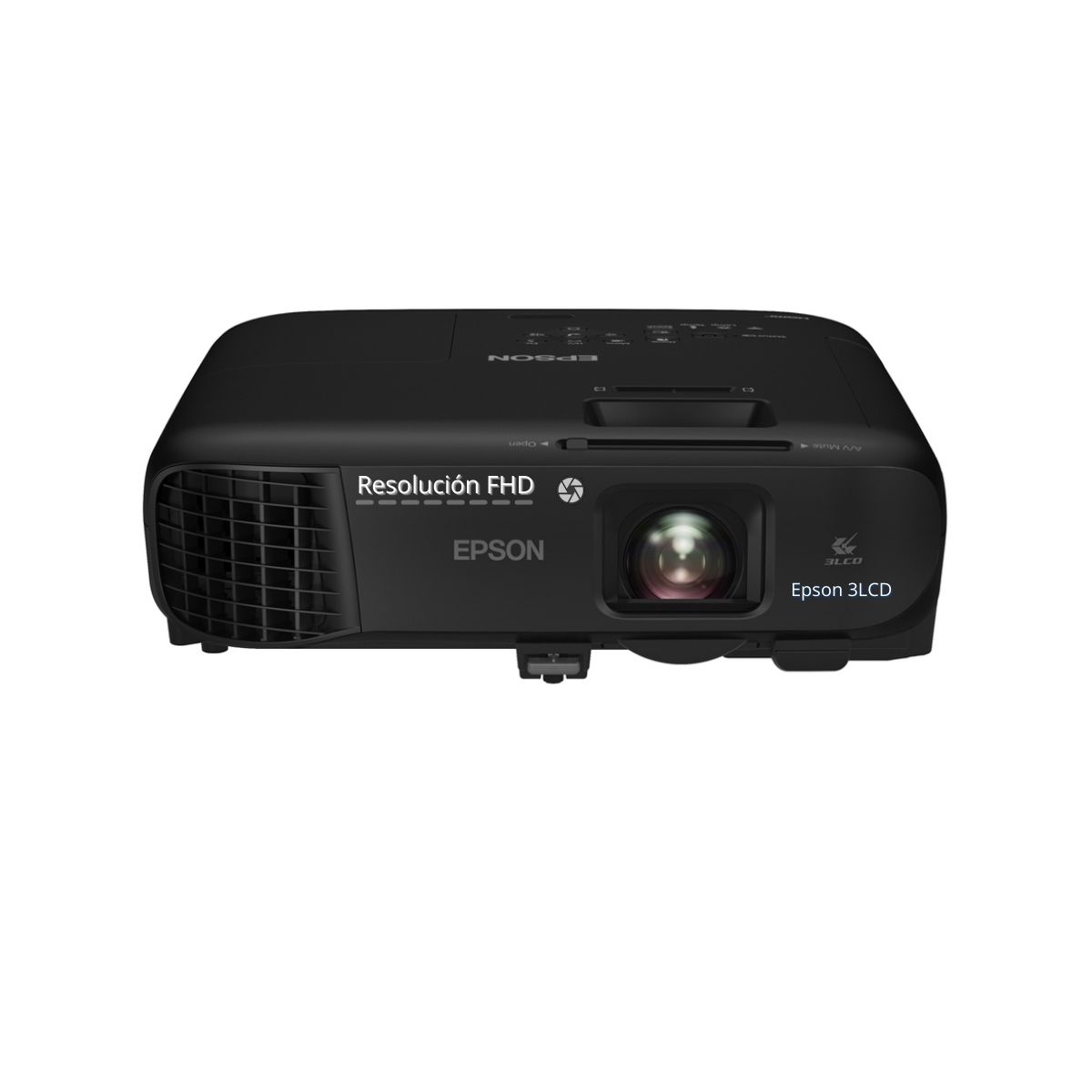 Videoproyector Epson PowerLite FH52+ 3LCD 4000 Lúmenes Resolución 1920x1080 HDM