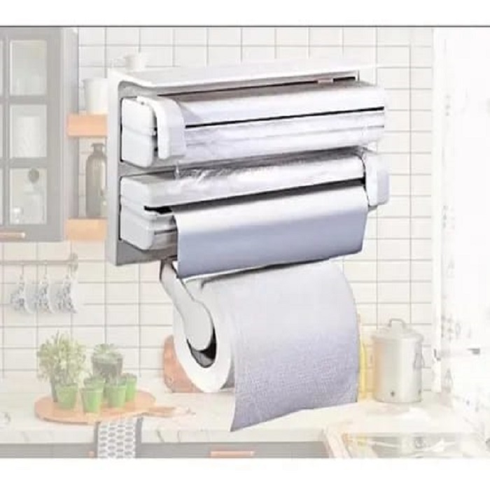 Money-Smart Choice Portarollos para papel y toallas de cocina tres  servicios organizador, porta rollos de papel toalla de cocina 