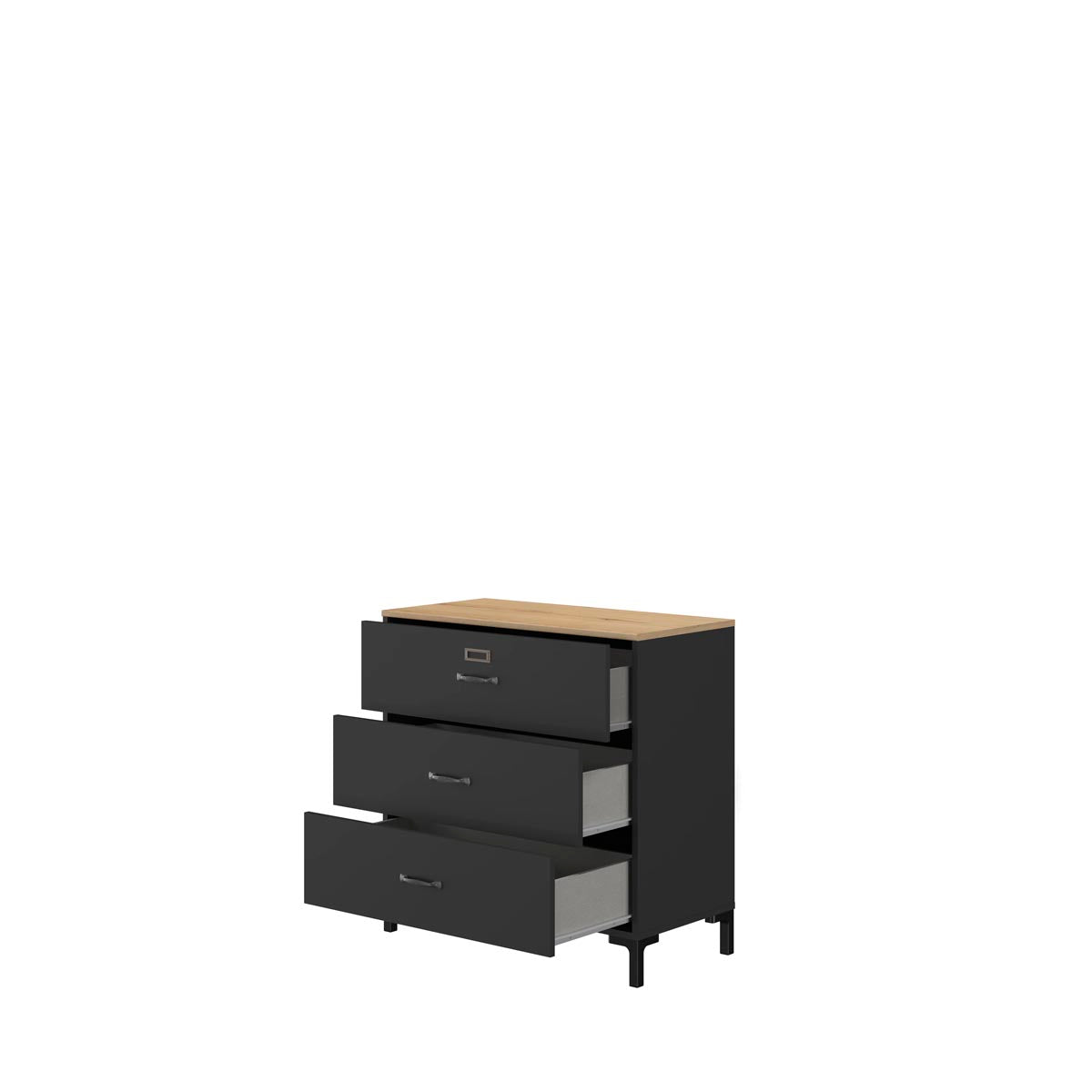 Cajonera Overton Negro - Kessa