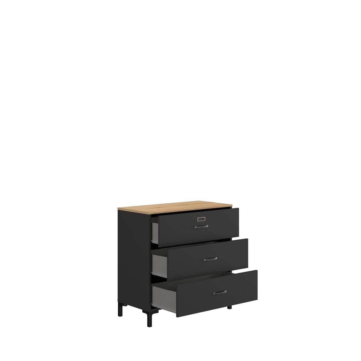 Cajonera Overton Negro - Kessa