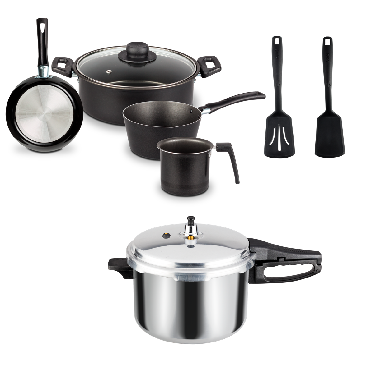 Kit Ekco (Batería, Olla Express y Utensilios)