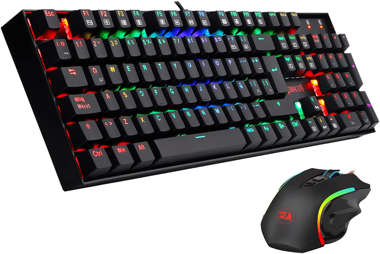 Redragon Combo Teclado K551 RGB y Mouse M 602 RGB