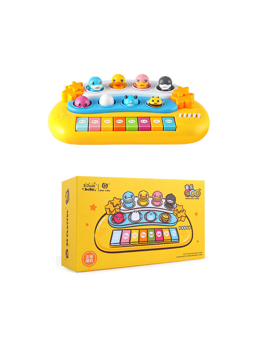 Juguete Musical Piano B duck Amarillo Para Niños 