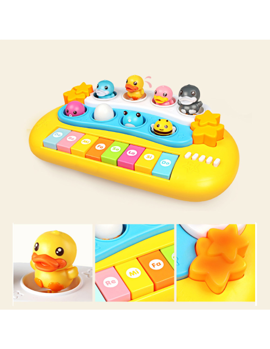 Juguete Musical Piano B duck Amarillo Para Niños 