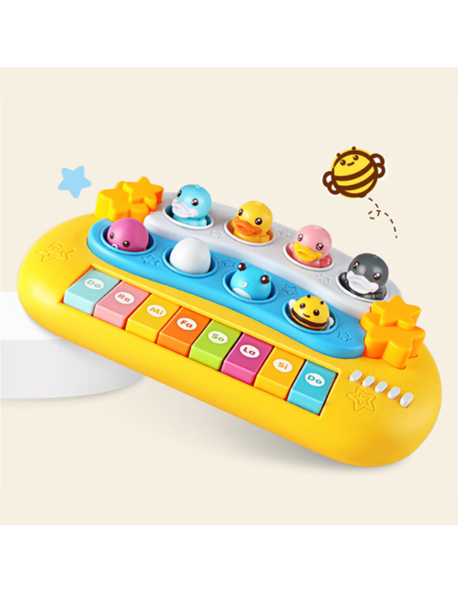 Juguete Musical Piano B duck Amarillo Para Niños 