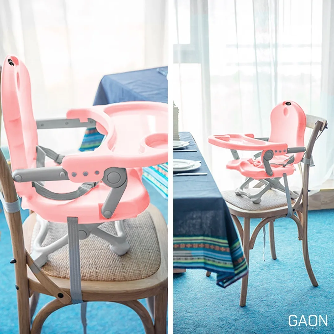 SILLA MODULAR PERIQUERA BEBE PORTATIL PLEGABLE ASIENTO CON CHAROLA PELDAÑOS GAON BOOSTER