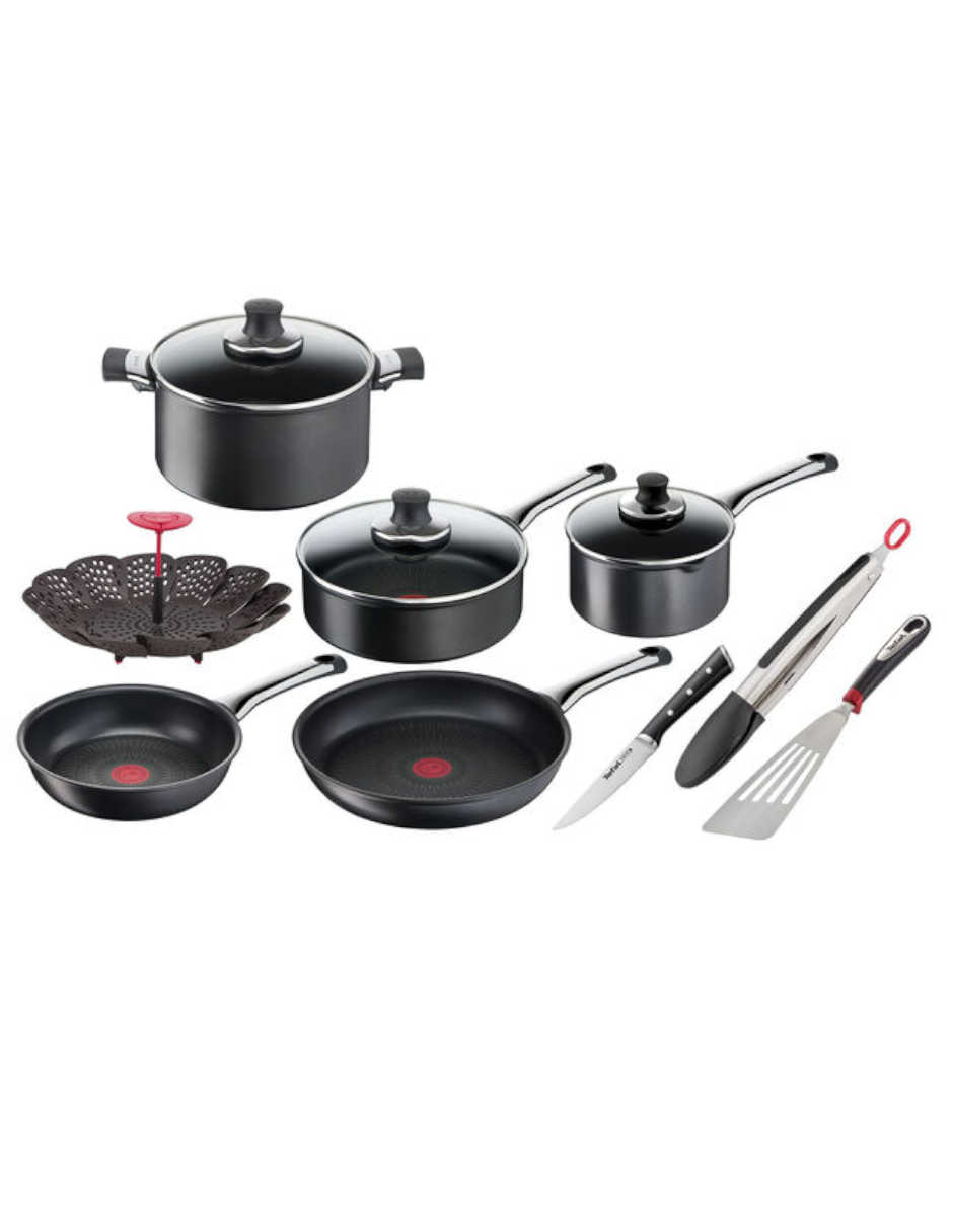 Batería De Cocina T-fal Hard Titanium 12pz Inducción Francia