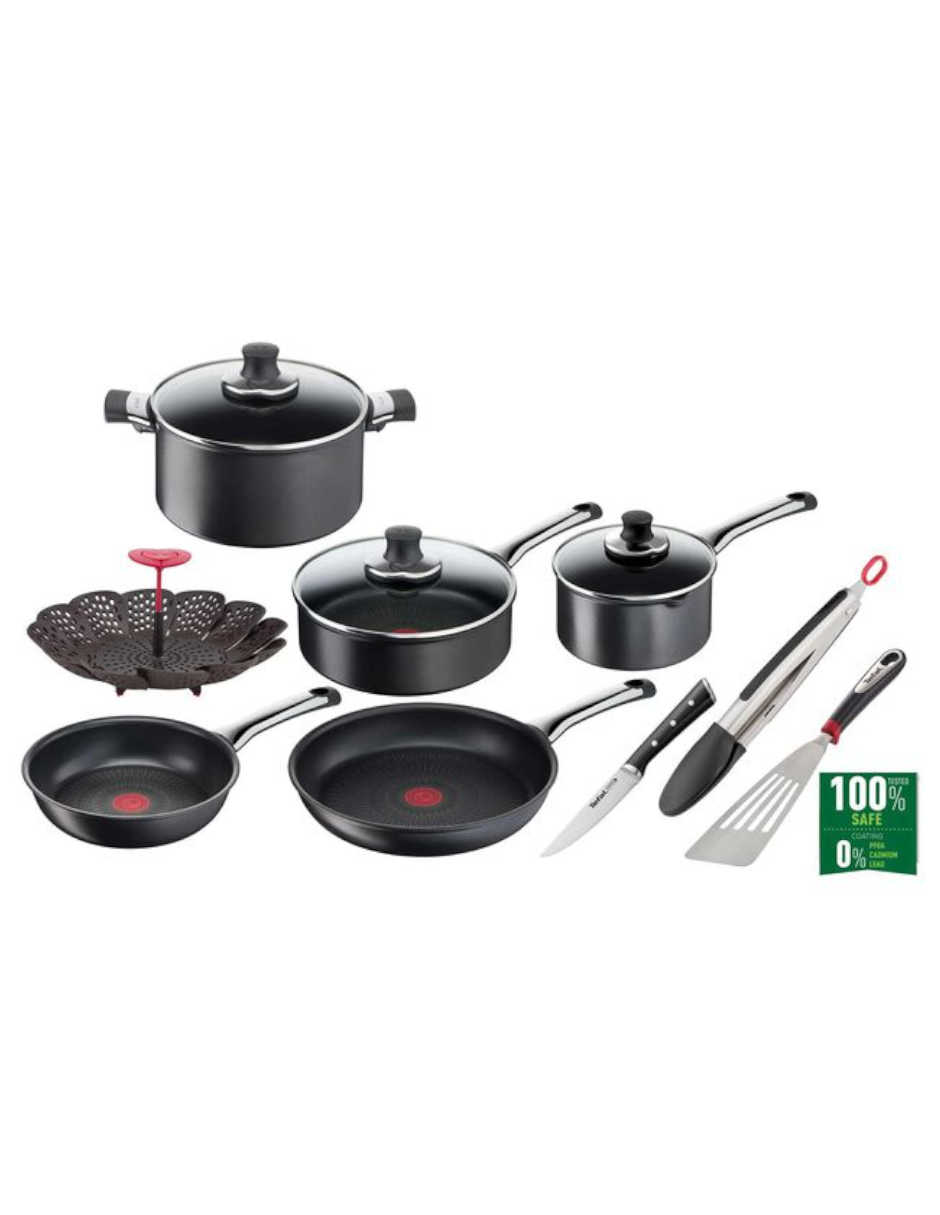 Batería De Cocina T-fal Hard Titanium 12pz Inducción Francia