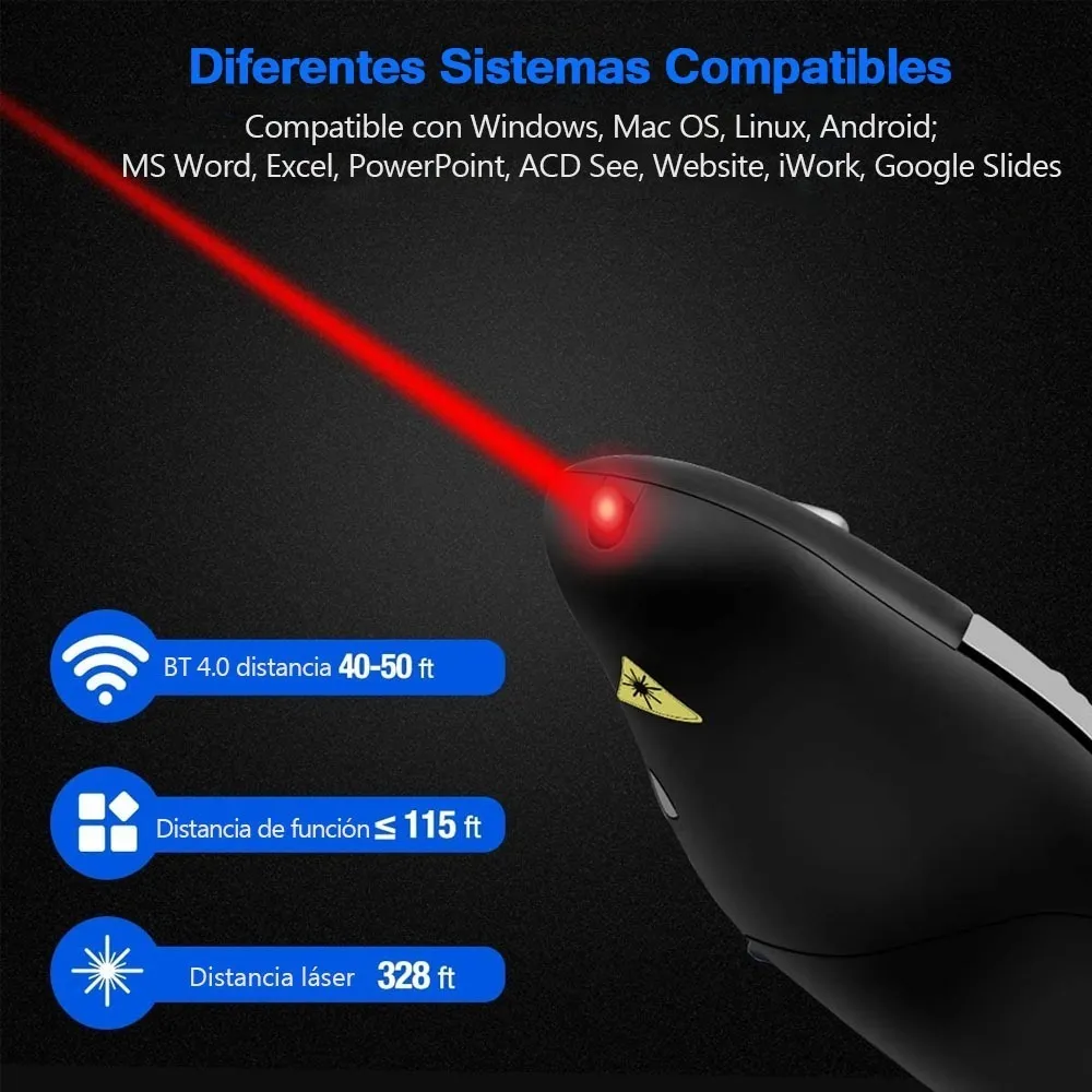 Apuntador Presentador Láser Inalámbrico