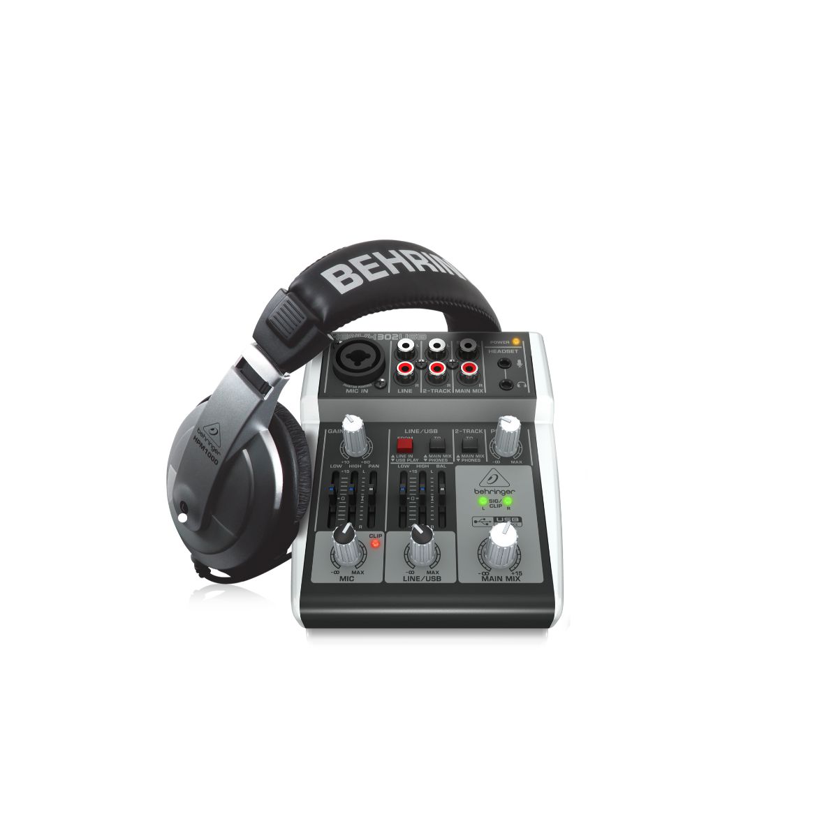 Sistema Podcasting BEHRINGER PODCASTUDIO 2 USB mezclador USB,  auriculares y micrófono