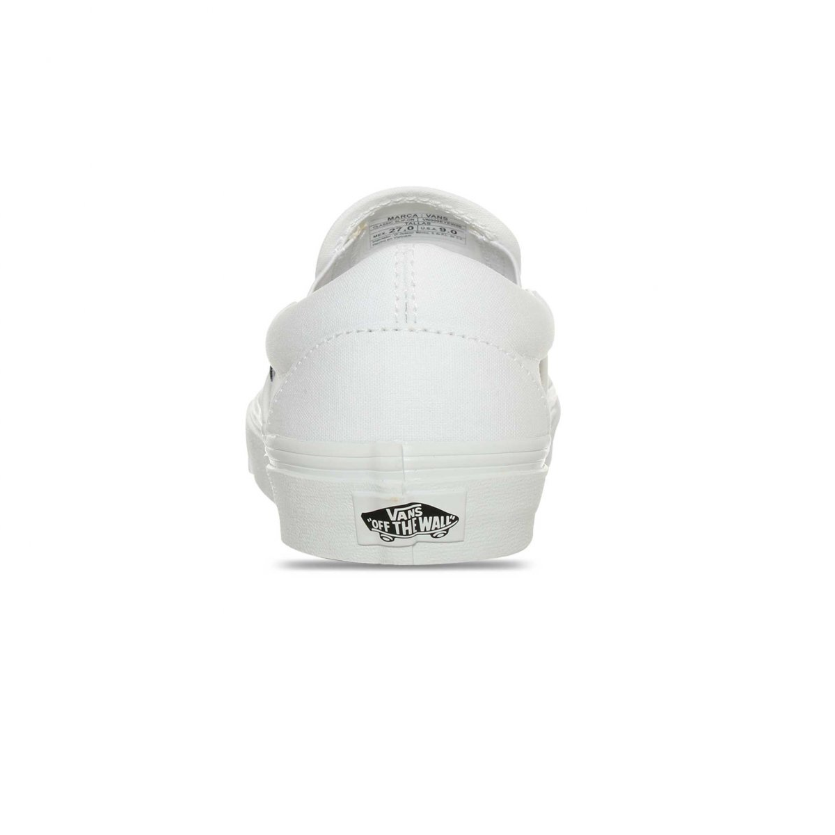 Tenis Vans Classic Slip-On Blanco Hombre.