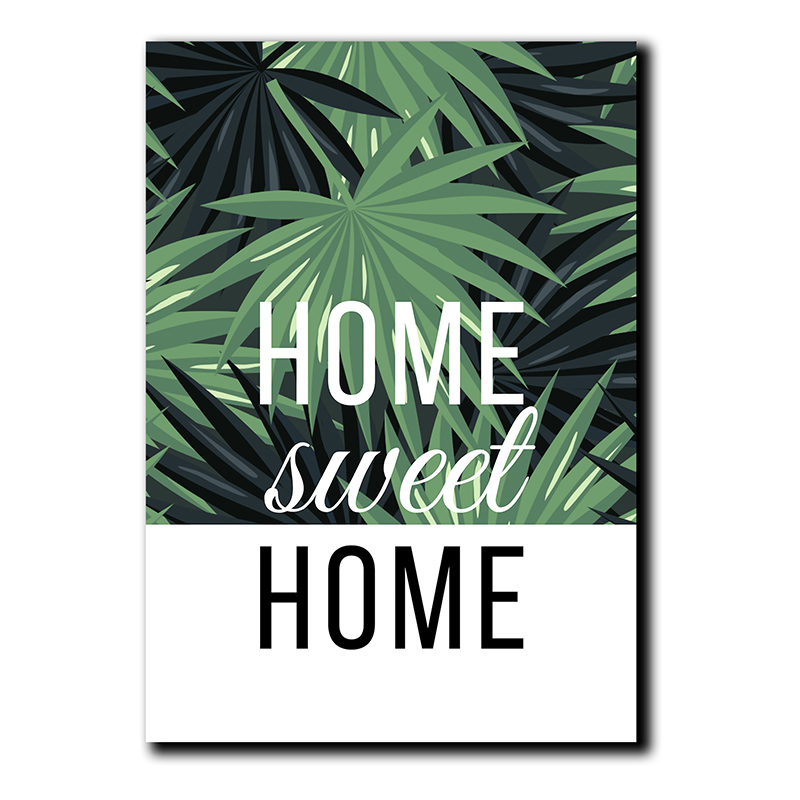 Cuadros Decorativos Set de 3 piezas Canvas de hojas moderno 30 X 45 cm