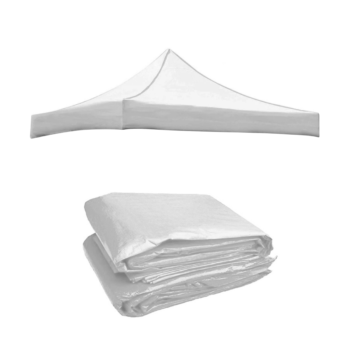 Repuesto de lona 1.5x1.5 m calibre 600D 100% impermeable (blanco)