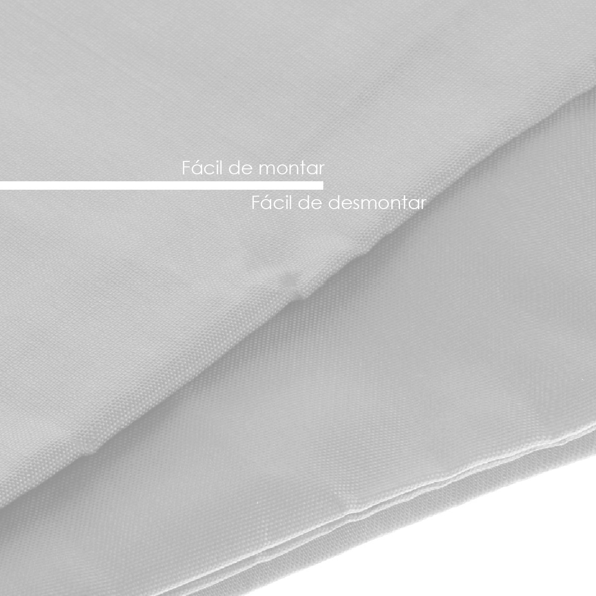 Repuesto de lona 1.5x1.5 m calibre 600D 100% impermeable (blanco)