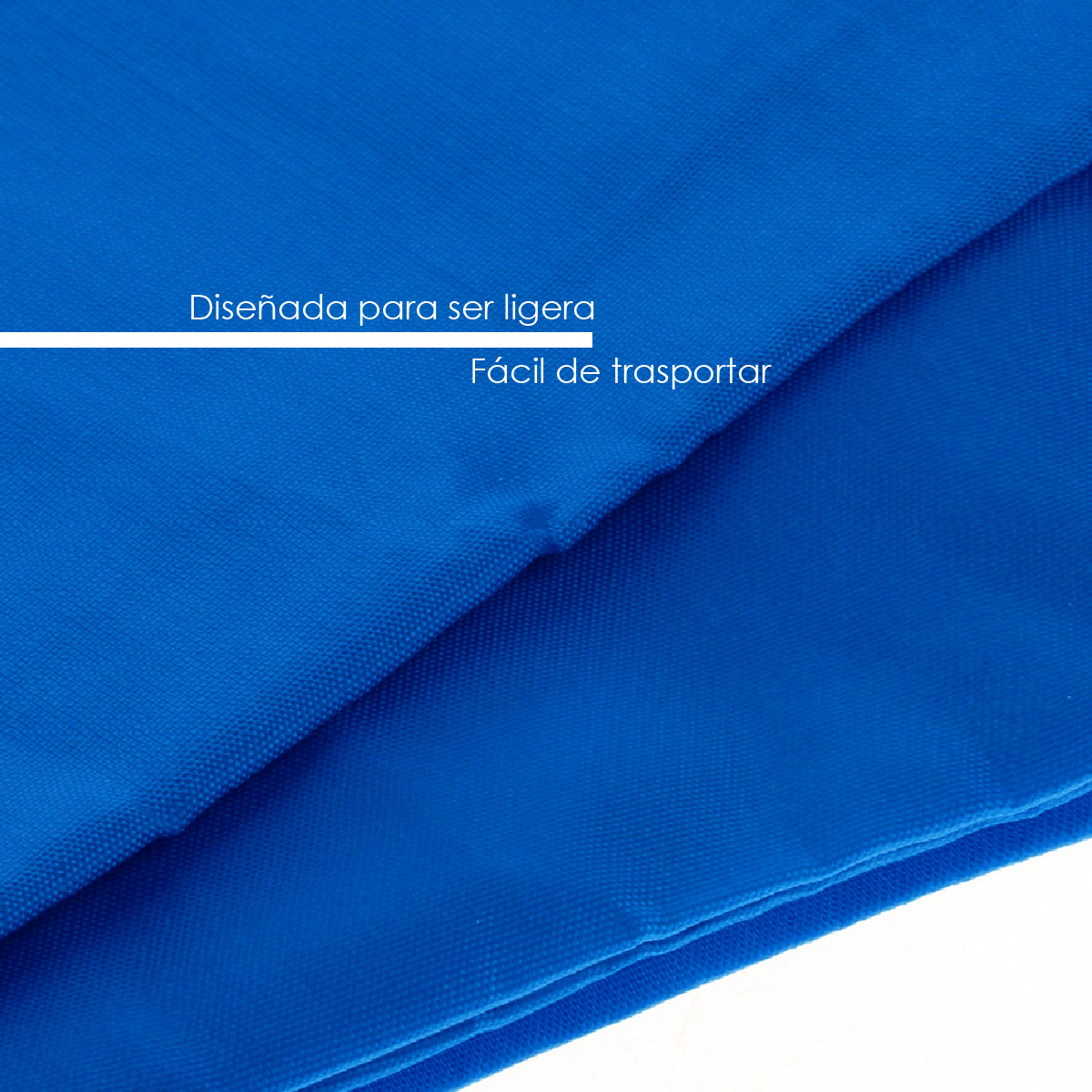 REPUESTO DE LONA 1.5X1.5 M CALIBRE 600D 100% IMPERMEABLE (AZUL)