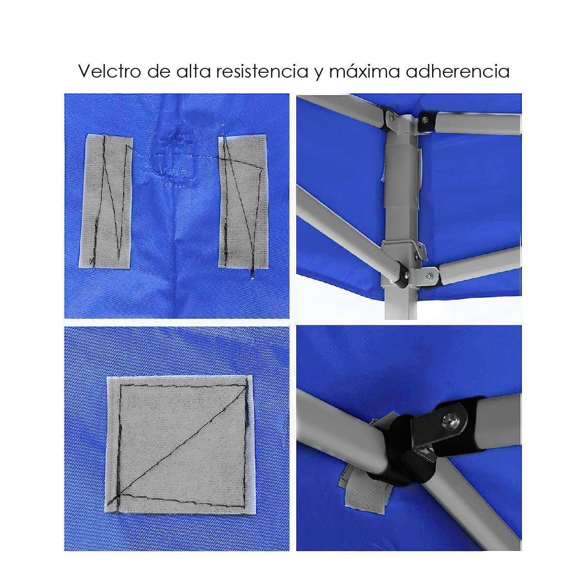 REPUESTO DE LONA 1.5X1.5 M CALIBRE 600D 100% IMPERMEABLE (AZUL)