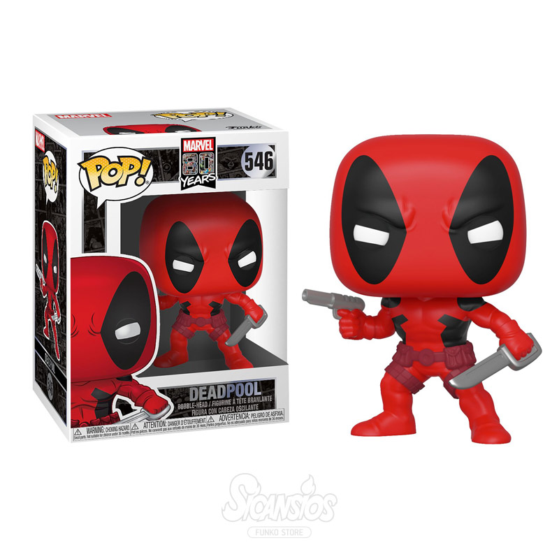 Funko Pop Figura Marvel 80 Years Deadpool 546
