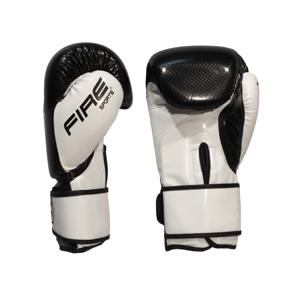 Guantes de Box Fire Sports PVC Boxing Colo Negro