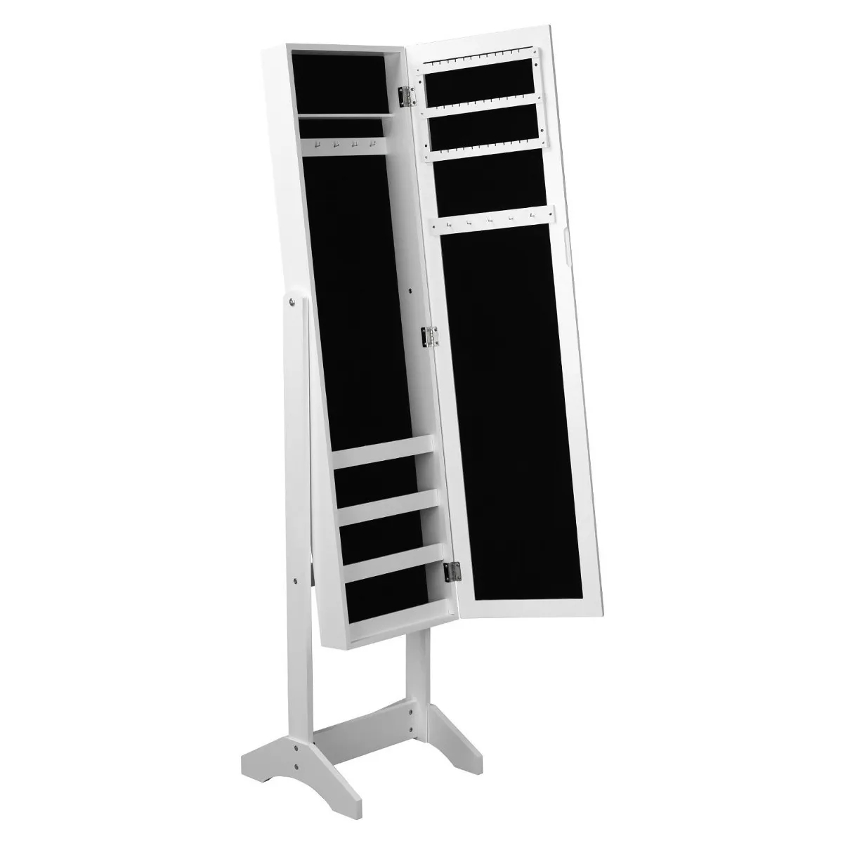 Organizador Espejo De Cuerpo Completo Yata Home H0250 MDF Godric Blanco END4