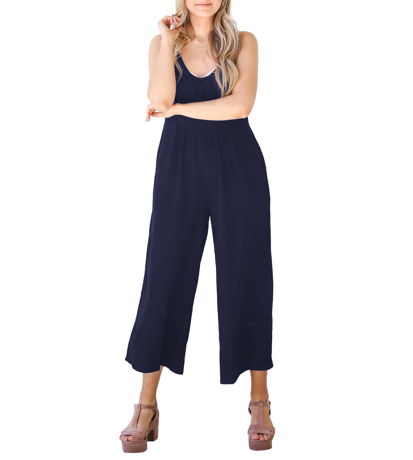 Jumpsuit de tirantes corto