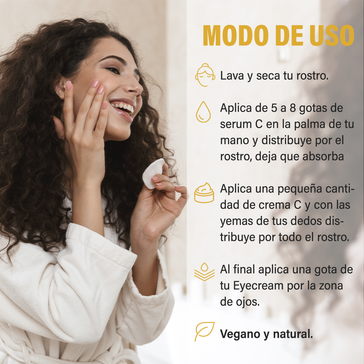Kit skin care: Serum Vitamina C 20%, Anti Manchas + Crema Vitamina C y E, Aclarante e Hidratante + Crema Ácido hialurónico, Contorno de Ojos, Antiarrugas y Ojeras.