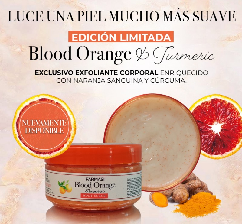 Exfoliante Corporal Blood Orange Naranja by Farmasi 