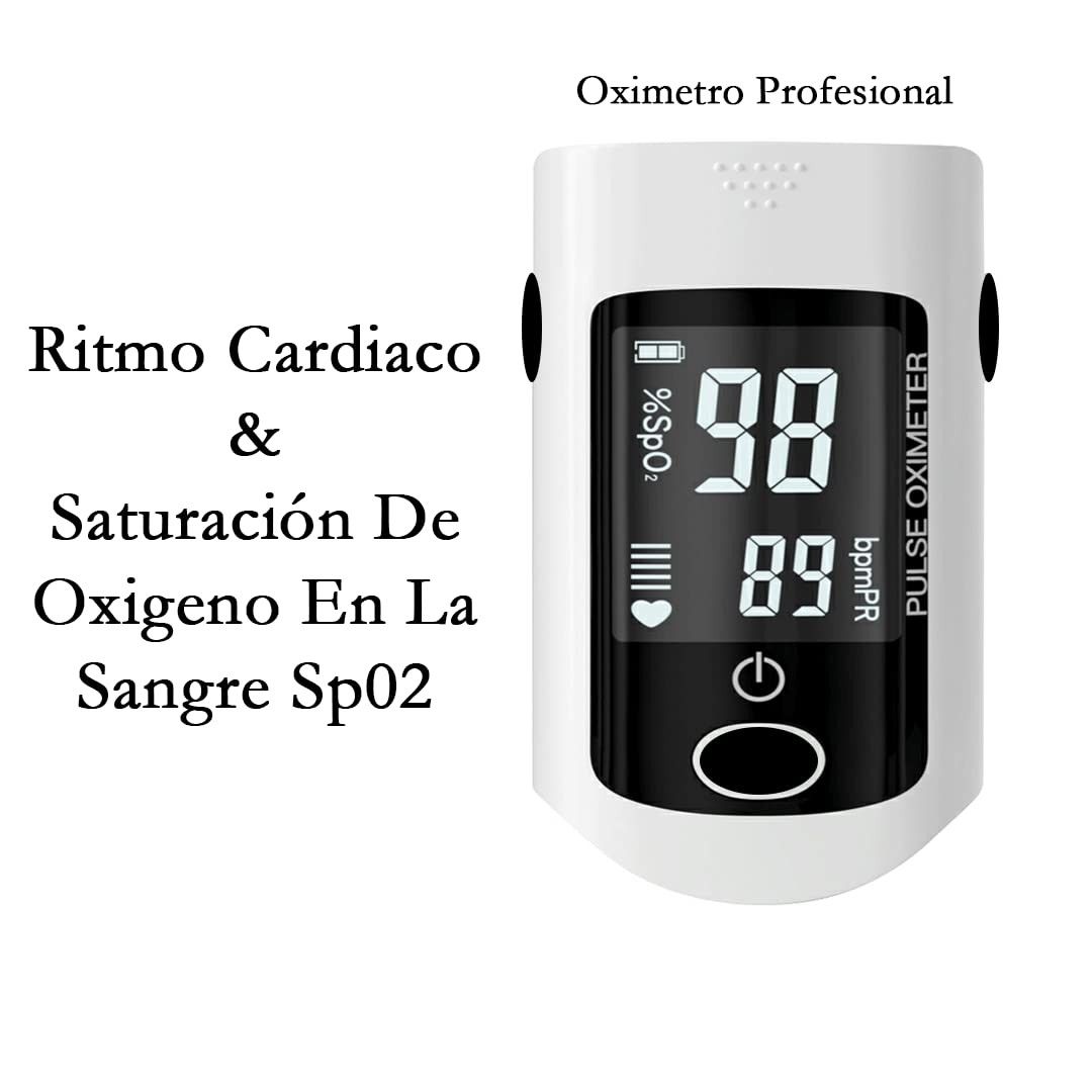 Oxímetro De Pulso Profesional Apto Para Toda La Familia Gran fiabilidad Monitoreo De Saturación De Oxigeno Y Latidos Del Corazón, Certificación Europea, CE Y ROHS, Para Toda La Familia Niños Y Adultos