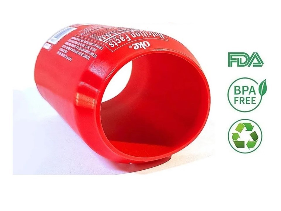 Funda Silicon Cubre Latas Oculta Cerveza Y Bebidas 355ml